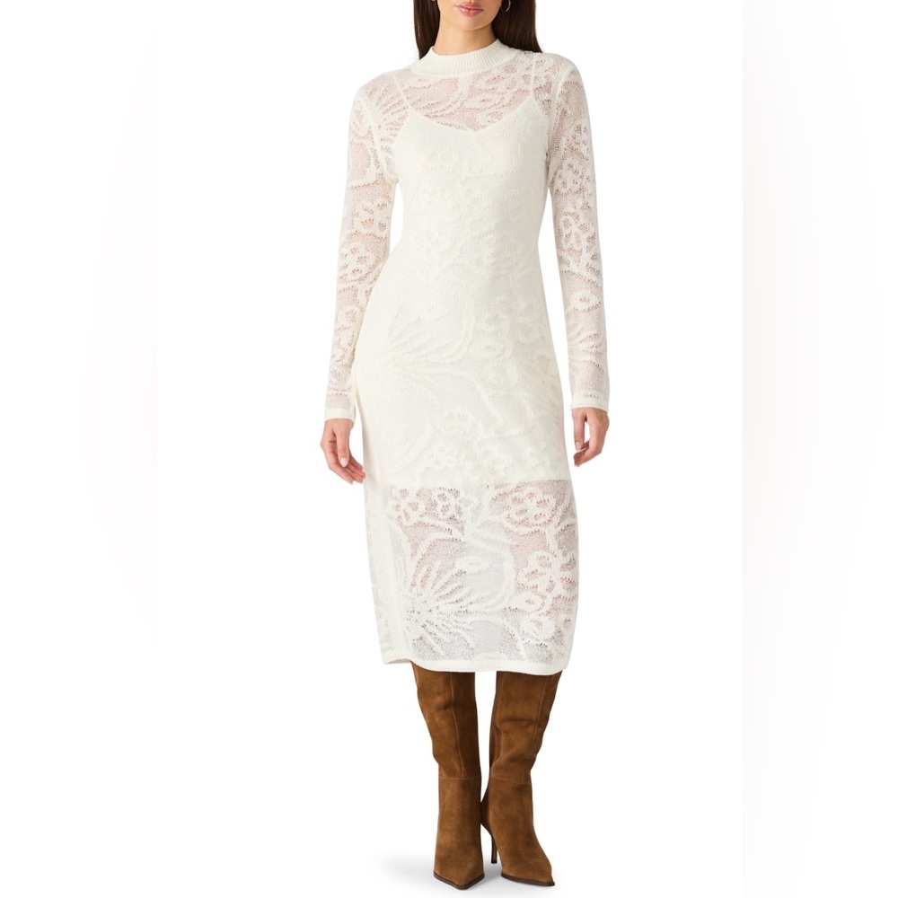 Illie Long Sleeve Sweater Dress
Steve Madden Antique White Large NWT